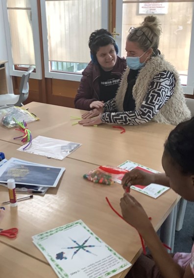 Being able to share a group table can sometimes take a lot of courage.  Having good friends who understand can help #friendship #workingtogether
