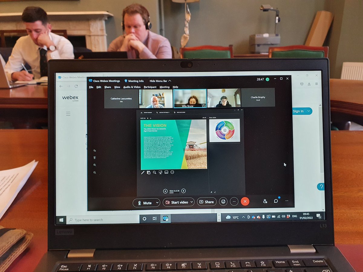 We're off!  #NuffieldBriefingDay22 begins with a super informative hybrid session on agrifood policy, CAP, and envir Ag policy issues. @NuffieldIreland Team in person, @agriculture_ie Team virtually. Note the wonderful facilities in #GeorgianDublin kindly hosted by @ICOSDublin 👍