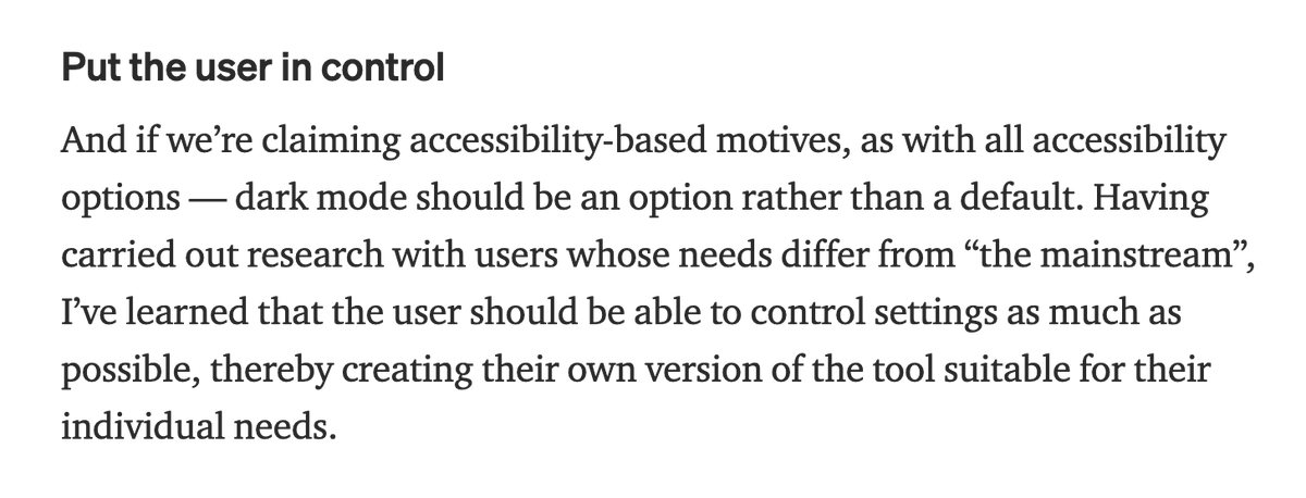 _stllbn's tweet photo. @SNCFConnect Au nom de la lisibilité, vous imposez le mode sombre qui est loin d'être accessible pour tous, cf ce super article de @h_locke :  https://t.co/GNP05VZCaB 

Prévoyez-vous d'ajouter une option "mode clair" à l'appli dans le futur ? https://t.co/LIc8SC96at