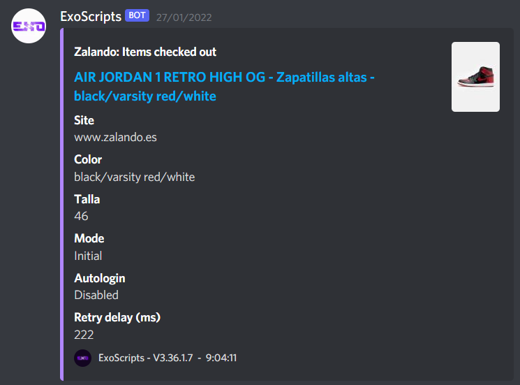 eg21_'s tweet image. J1 High Patent Bred? Cop ✅
J1 High Atmosphere? Cop ✅
J1 Low Black University? Cop ✅
J1 Mid Anthracite? Cop ✅
@ExoScripts @cookcandy4s 🏆
