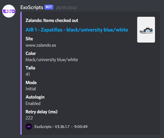eg21_'s tweet image. J1 High Patent Bred? Cop ✅
J1 High Atmosphere? Cop ✅
J1 Low Black University? Cop ✅
J1 Mid Anthracite? Cop ✅
@ExoScripts @cookcandy4s 🏆