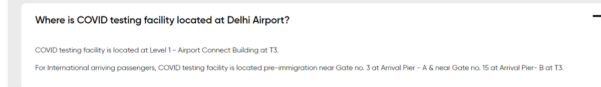83ankurjain's tweet photo. @DelhiAirport Is this information accurate? do you conduct rapid PCR before immigration? https://t.co/KuV2udlWMu