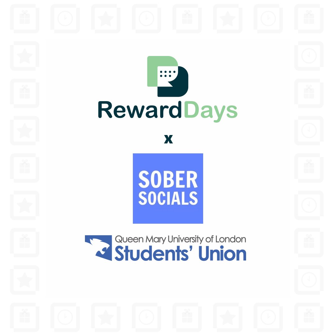 RewardDays's tweet photo. We're very pleased to announce we'll be sponsoring upcoming events with @QMUL Sober Socials society in 2022! https://t.co/TsyfqvbABK
