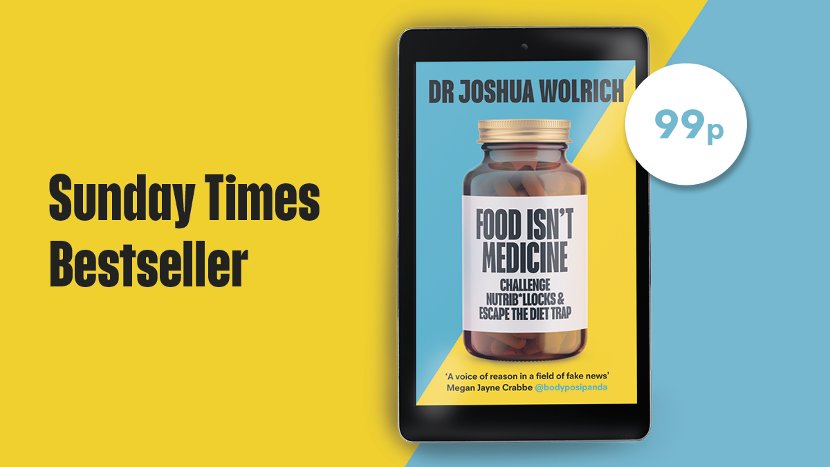 🚨 Available on Ebook for 99p, today only 🚨 Food Isn't Medicine by @drjoshuawolrich: smarturl.it/JoshuaWolrichK… 'A voice of reason in a field of fake news' - Megan Crabbe
