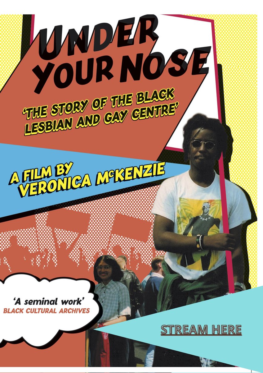 For LGBTQ+ month we're making UNDER YOUR NOSE available to stream in educational settings. The film follows activists in the 1980s as they struggle to open the UK's first Black Lesbian and Gay centre. Their work still resonates today. The link is here vimeo.com/ondemand/uyn