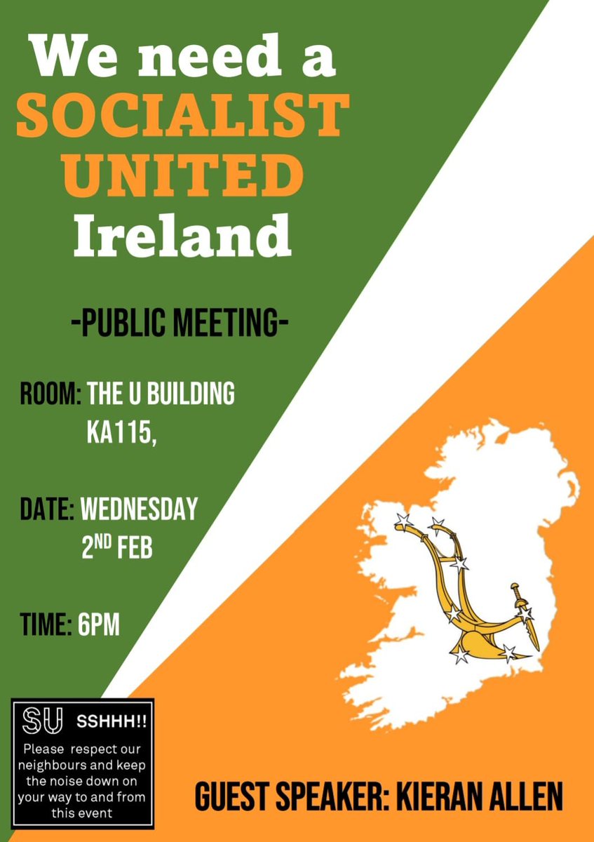 dcupbp's tweet photo. Join us this Wednesday for a discussion with author and academic Kieran Allen about a socialist united Ireland! https://t.co/LvyqvEL8vY
