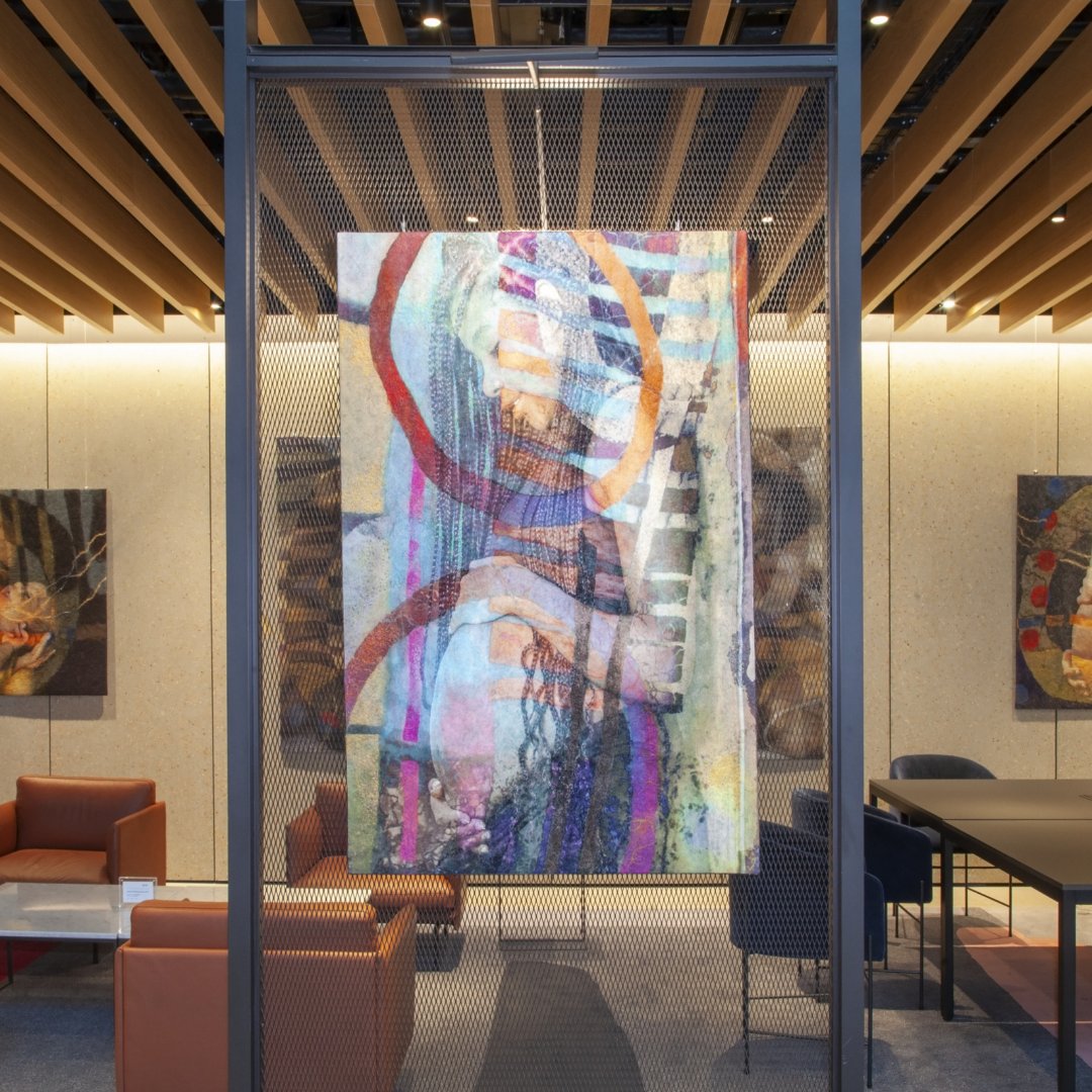 This is our Highly Commended artist Margaret Scott and her curator Katie Lynch.

​Read more about them and their exhibition "Five Times More" on the Emerging Artist Gallery Website: emergingartistgallery.com/five-times-mor…