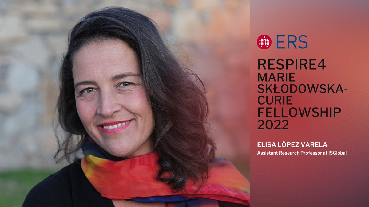 ISGLOBALorg's tweet photo. 👏 Congratulations to Elisa López Varela!

The #ISGlobal researcher has been awarded RESPIRE4 Marie Skłodowska-Curie #MSCA fellowships by the @EuroRespSoc.

She will study how to improve the management of infectious respiratory diseases in children.

🔗 https://t.co/Pd7gbIeZOh https://t.co/uaJUBWoACZ