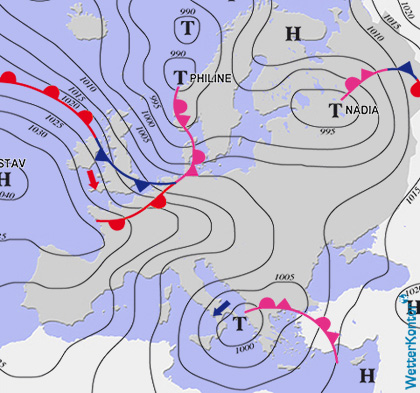 WetterKontor's tweet photo. #Wetter: #Tief #Philine, #Warnungen vor #Sturmböen für die #Küste und die #Mittelgebirge:  https://t.co/3YEyrR9Ecr https://t.co/dlzjWQvse9