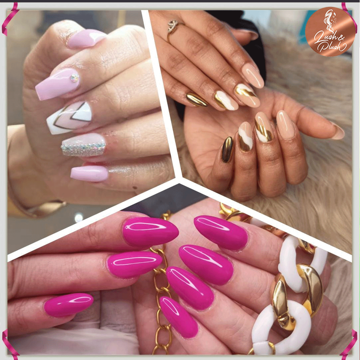 StudioLush's tweet photo. The premium and  stylish nail art services that's an ultimatum of quality and excellence. Get it only at Lush &amp; Plush
✅Book your consultation online
✅Call or WhatsApp: 07614003700,9981906010
#nailsdesign #nailsart
#nailsoftheday #naillove
#nailextension #nails https://t.co/XEiNMhIsJP