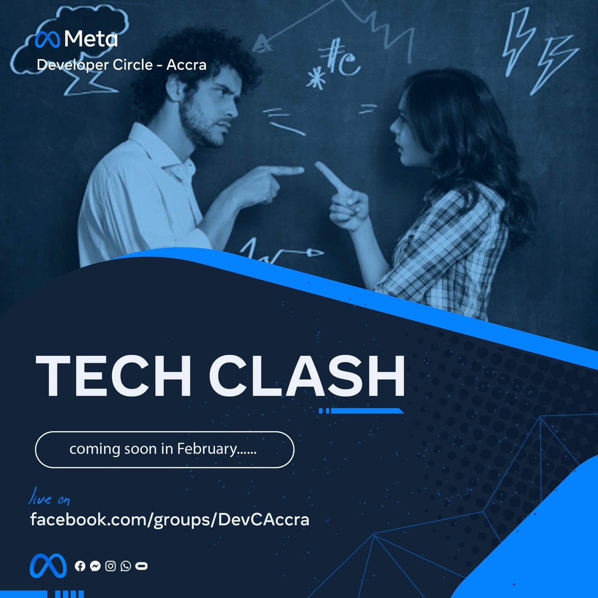 DevCAccra's tweet photo. Happy new month! Join us this month as we introduce #TechClash to test knowledge about the industry and get a bragging right as an OG techie.
Are you ready? https://t.co/GJUJOjnSL5