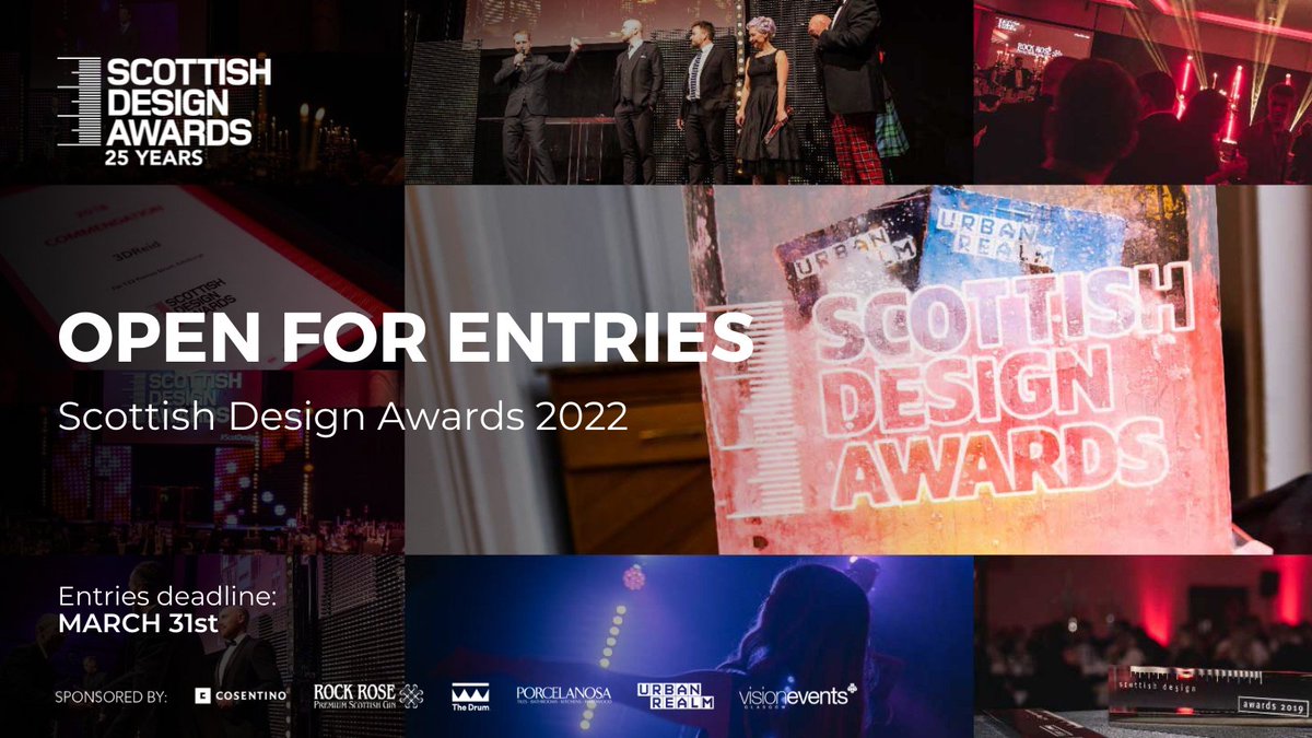 We're excited to announce the entries are now open! We will be tweeting this year's categories shortly but if you can't wait you can check the full list on our website. bit.ly/3rsnX5Z  #scotdesign  #scottisharchitecture  #designawards