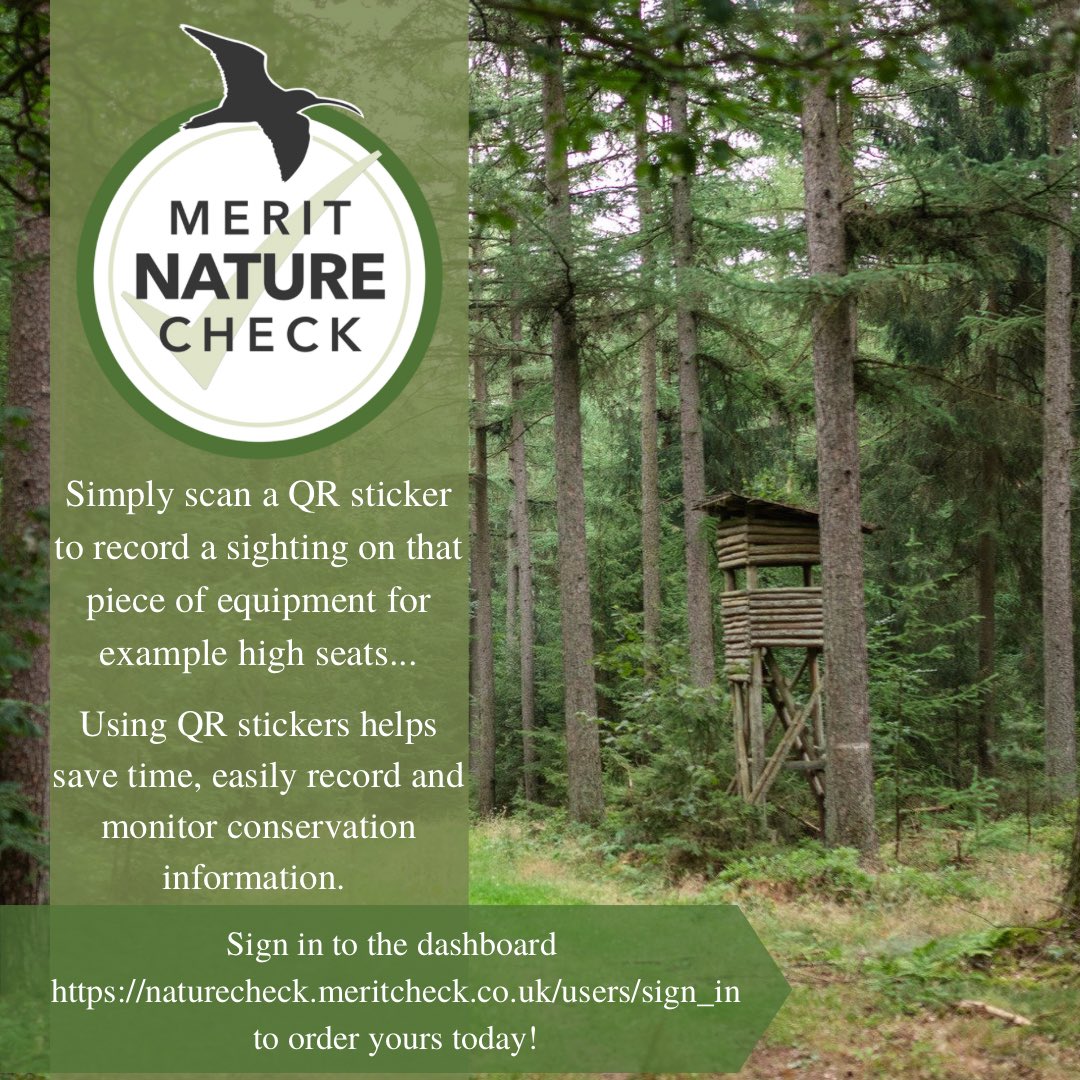 NatureCheckApp's tweet image. Did you know you can request QR stickers and tags from us? 
To request yours today, sign in to the dashboard here: naturecheck.meritcheck.co.uk/users/sign_in

#highseats #deerstalking #monitor #record #conservationinformation #wildlife #woodland #meritnaturecheck