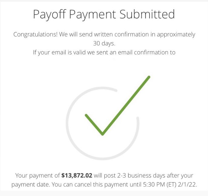 It’s 2:22AM and I just paid off my final student loan payment. Took me 11 years to get to this point. Chipping away at $125,000 in debt…Whew! I’m weeping. #HappyBlackHistoryMonth 😭😭😭😭😭😭😭😭😭😭😭😭