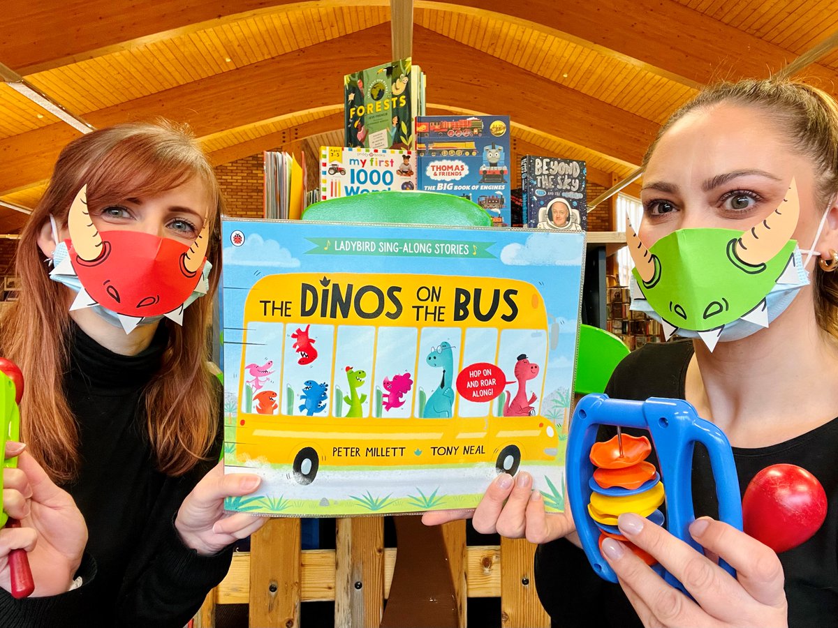 It's #NationalStorytellingWeek week! Why not head to YOUR local Staffordshire Library and grab a book! We love the sing-along story - The Dinos on the Bus by @petermillett and Tony Neal. Why not get your copy today!