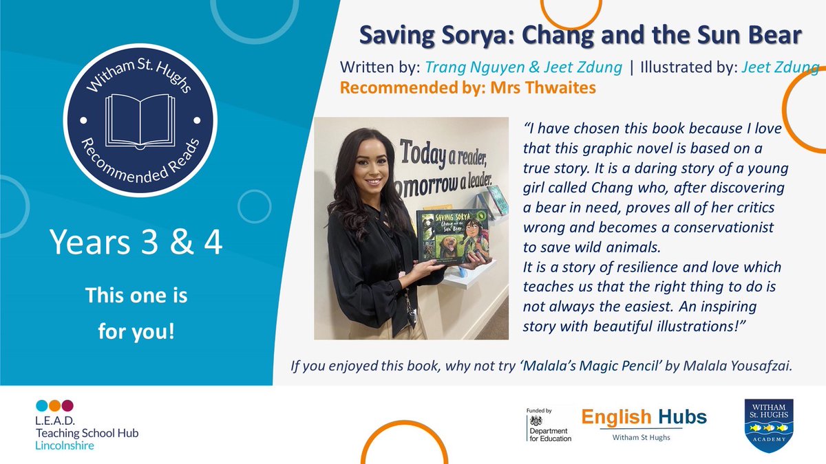 Witham St Hughs Academy (@wshacademy) on Twitter photo This week’s #withamrecommendedreads comes from Mrs Thwaites and is a beautiful graphic novel! 📚🐻
#readingforpleasure #kidlit
<a href="/WSHEnglishHub/">Witham St Hughs English Hub</a> <a href="/WSHBehaviourHub/">WSHBehaviourHub</a> <a href="/LEADTSHub/">L.E.A.D. Professional Development</a> <a href="/LEADAcadTrust/">L.E.A.D. Academy Trust</a> <a href="/SchoolReading/">School Reading List</a> <a href="/OpenUni_RfP/">Reading for Pleasure 🧶</a> This week’s #withamrecommendedreads comes from Mrs Thwaites and is a beautiful graphic novel! 📚🐻
#readingforpleasure #kidlit
<a href="/WSHEnglishHub/">Witham St Hughs English Hub</a> <a href="/WSHBehaviourHub/">WSHBehaviourHub</a> <a href="/LEADTSHub/">L.E.A.D. Professional Development</a> <a href="/LEADAcadTrust/">L.E.A.D. Academy Trust</a> <a href="/SchoolReading/">School Reading List</a> <a href="/OpenUni_RfP/">Reading for Pleasure 🧶</a>