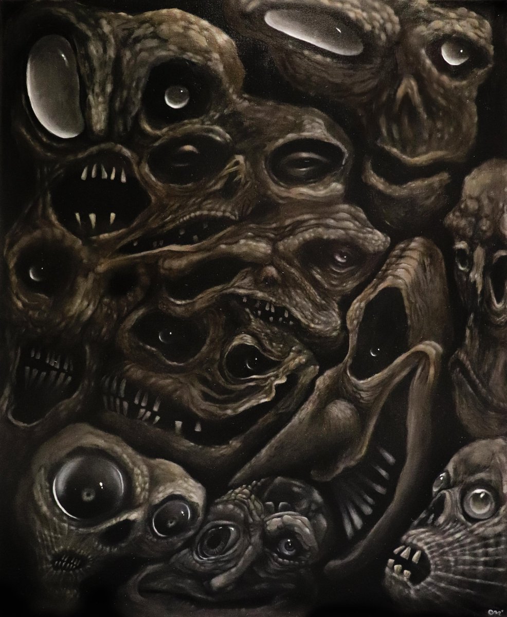 charlesmcslph's tweet photo. Hi Twitter!
Here's a couple of paintings I did over lockdown
(Right: "People are strange" Left: "Ruptured Conscience")
Oil on Canvas

DM for original art and prints! https://t.co/88C5bJgpju