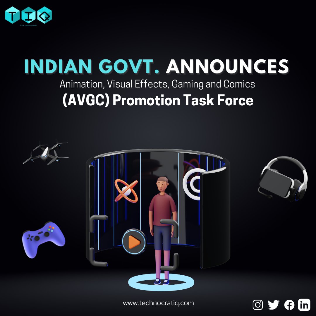 technocratiq's tweet image. The AVGC promotion task group would work with the enterprises to address the local and worldwide market demands of the animation, visual effects, gaming, and comics industries, according to Indian Finance Minister @nsitharaman.
#tiq #technocratiq #unionbudget2022 #AVGC #india