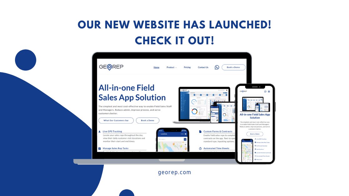 Our website has had a makeover! Check it out – Pop us a mail – Book a demo! 👀 

Get in touch with us today. Geo Rep, The all-in-one field sales productivity app. georep.com
#GeoRep #FieldSalesSolution
