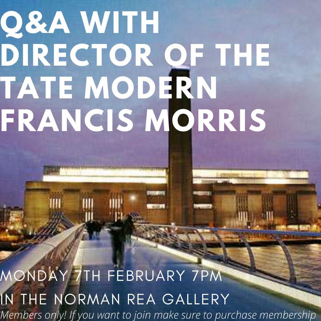 Q&amp;A session with Director of the state Modern Francis Morris!

Please note that is a members only event, membership can be found here: yusu.org/activities/vie…