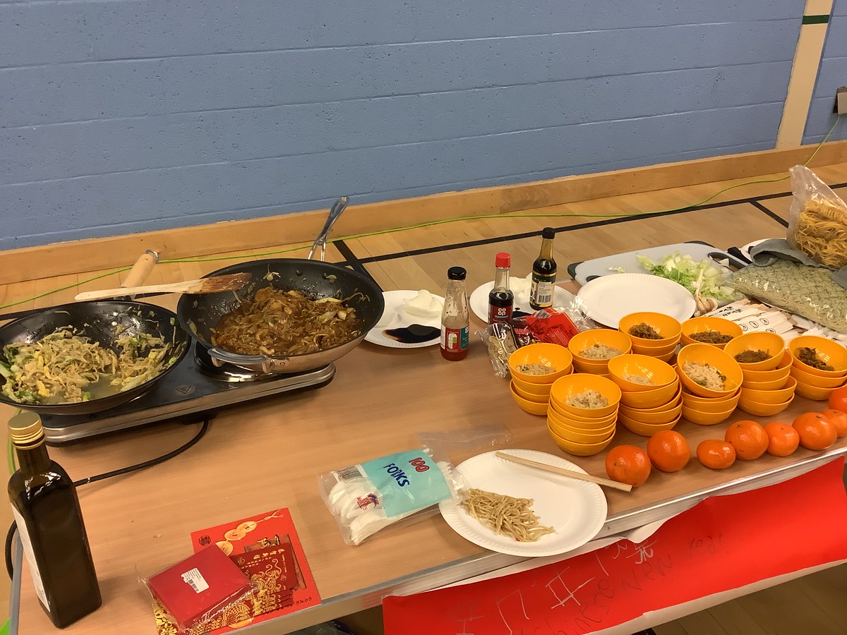 Enjoying a fun assembly to mark Chinese New Year 2022 with food, music and dancing 🐅 🇨🇳