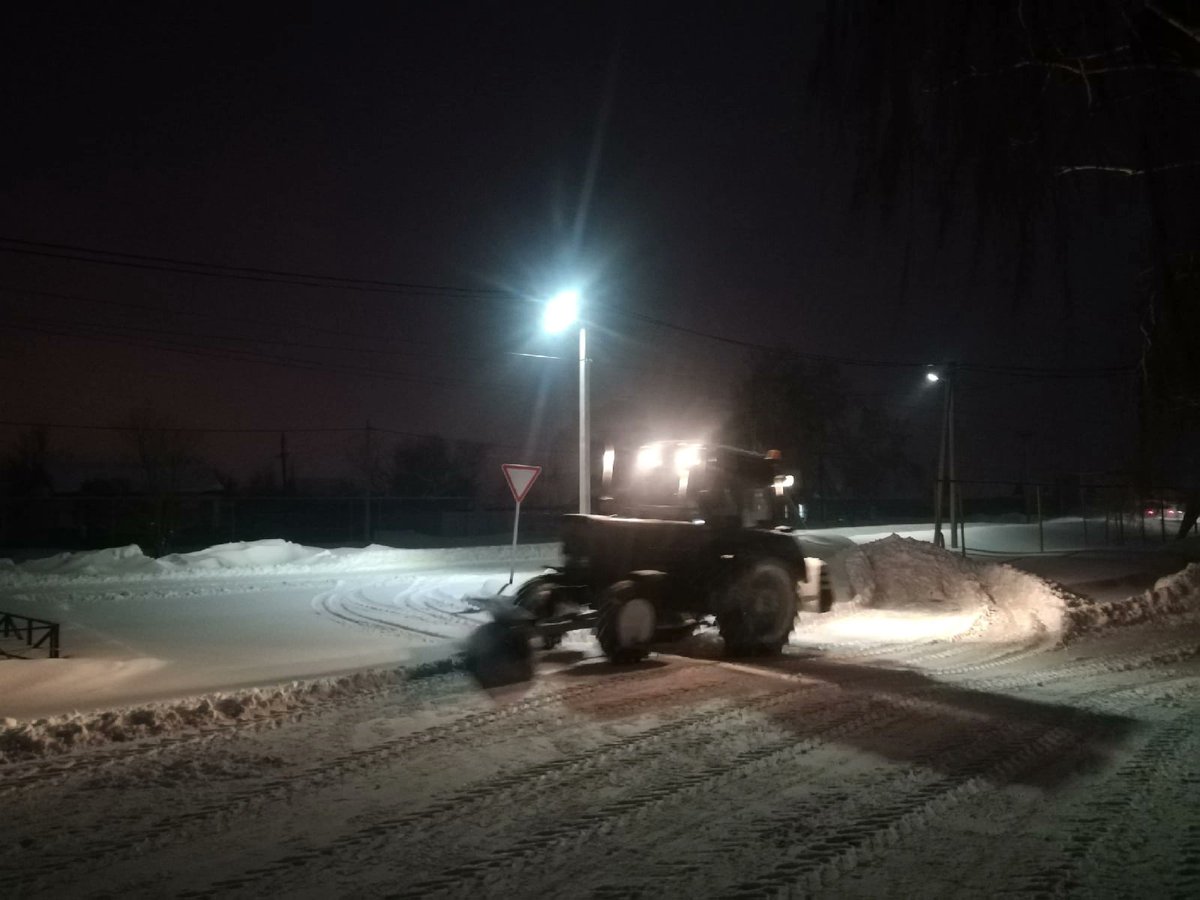 Очистка от снега улиц сельского поселения Рождествено