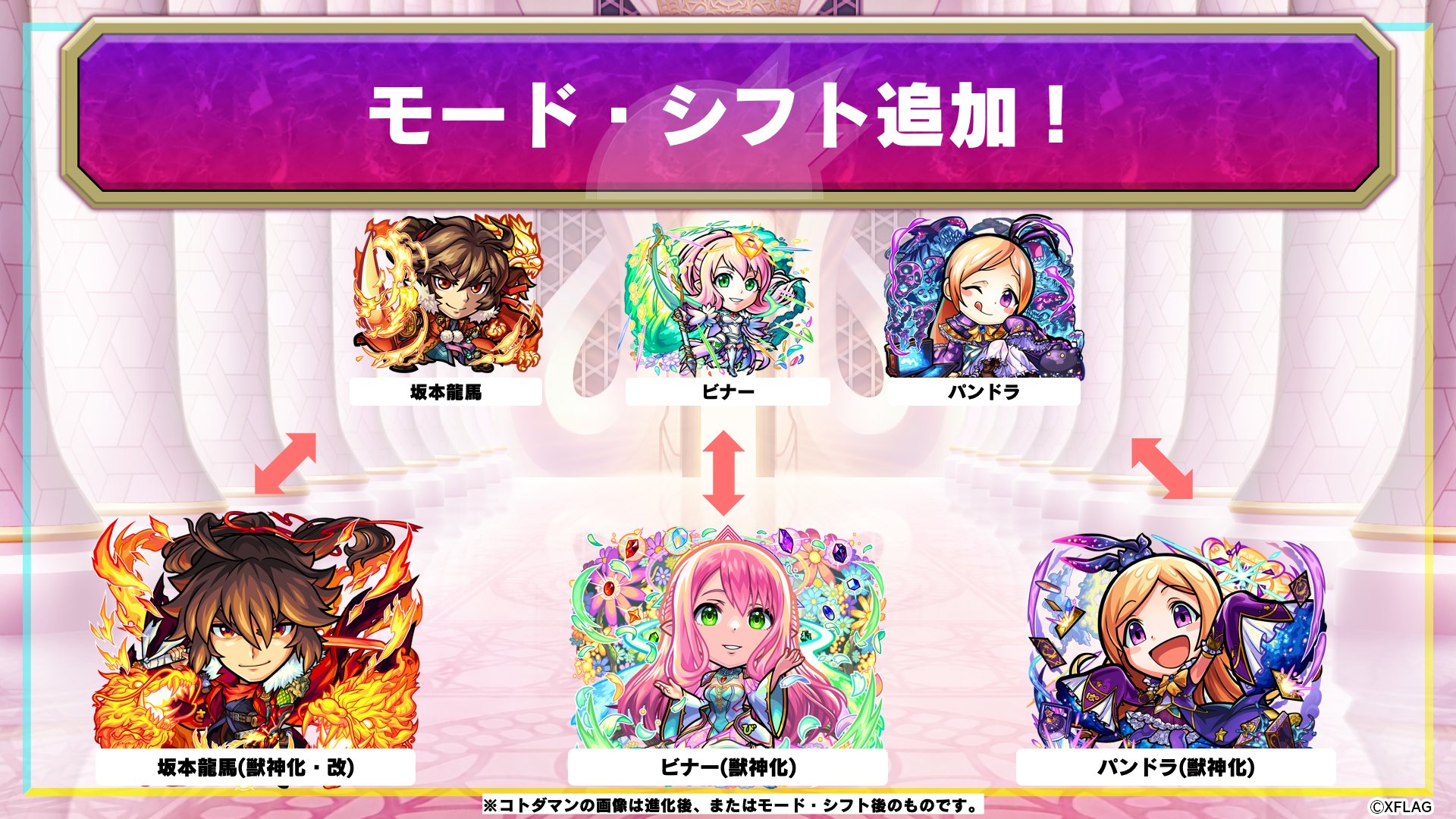 公式 コトダマン運営会議 坂本龍馬 パンドラ ビナー の祝福とくせいにモード シフトを追加じゃ T Co 5rcnkgserr モンスト コトダマン T Co 3znwskrnhj Twitter