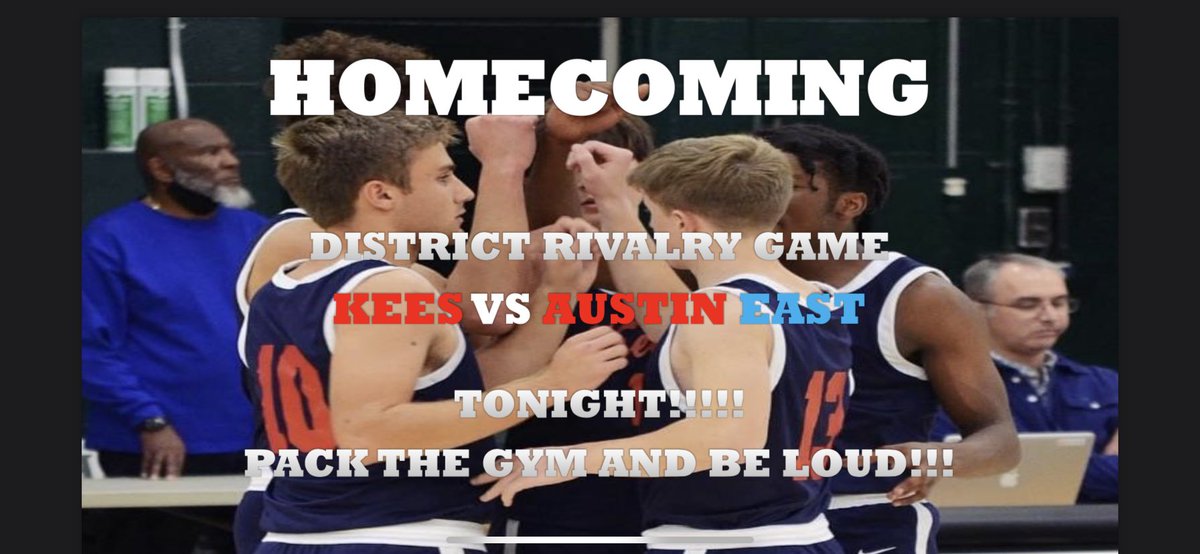 ⁦Homecoming tonight and a rivalry game! Get to the gym!