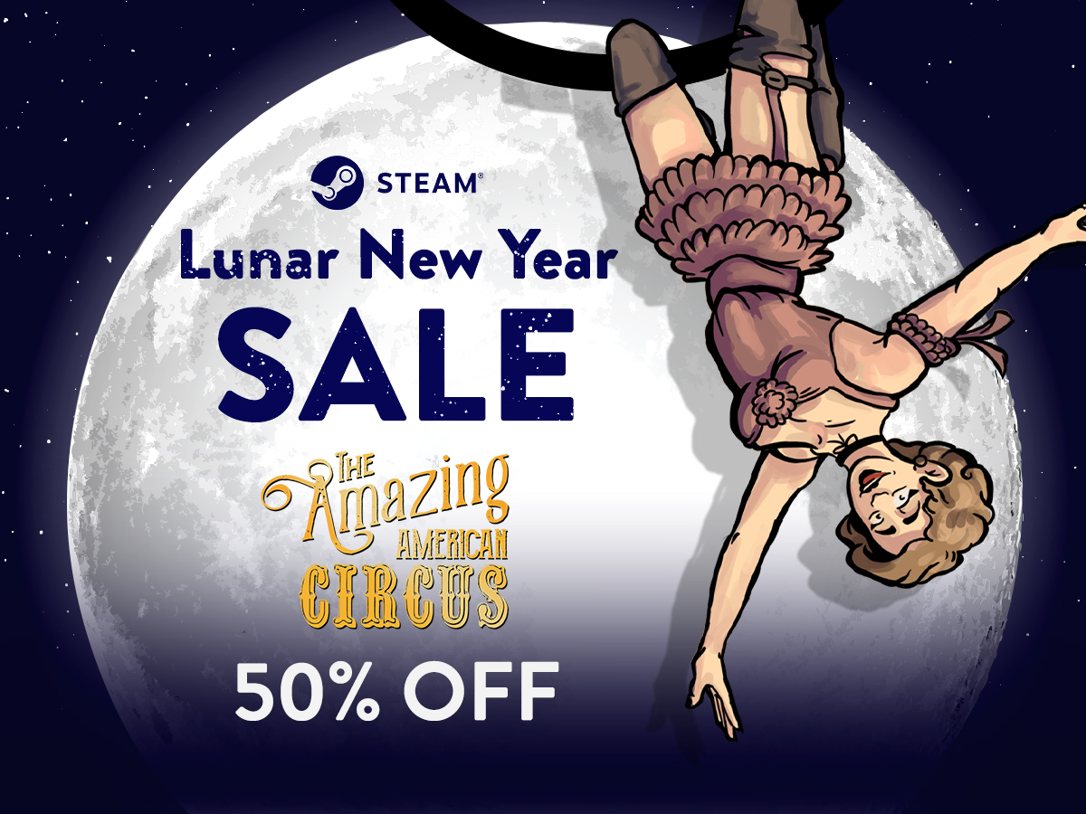 🆕 Freshly updated, enriched with new functionalities. 
And now on discount! 

🔔 Play the refreshed Circus and save -50%, because it is still #SteamLunarNewYearSale!

👉 Get game here: bit.ly/circus-steam

#CircusAmazing | #Discount | #IndieGame