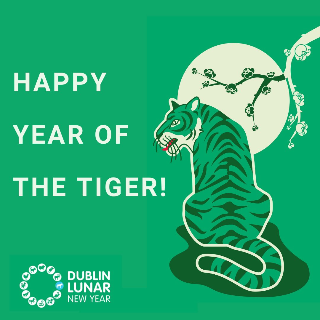 It's officially the Year of the Tiger! 🐯

We at Dublin Lunar New Year would like to wish everyone a happy and healthy year ahead. 

#DublinLunarNY #DublinLunarNewYear #YearOfTheTiger #RTESupportingTheArts