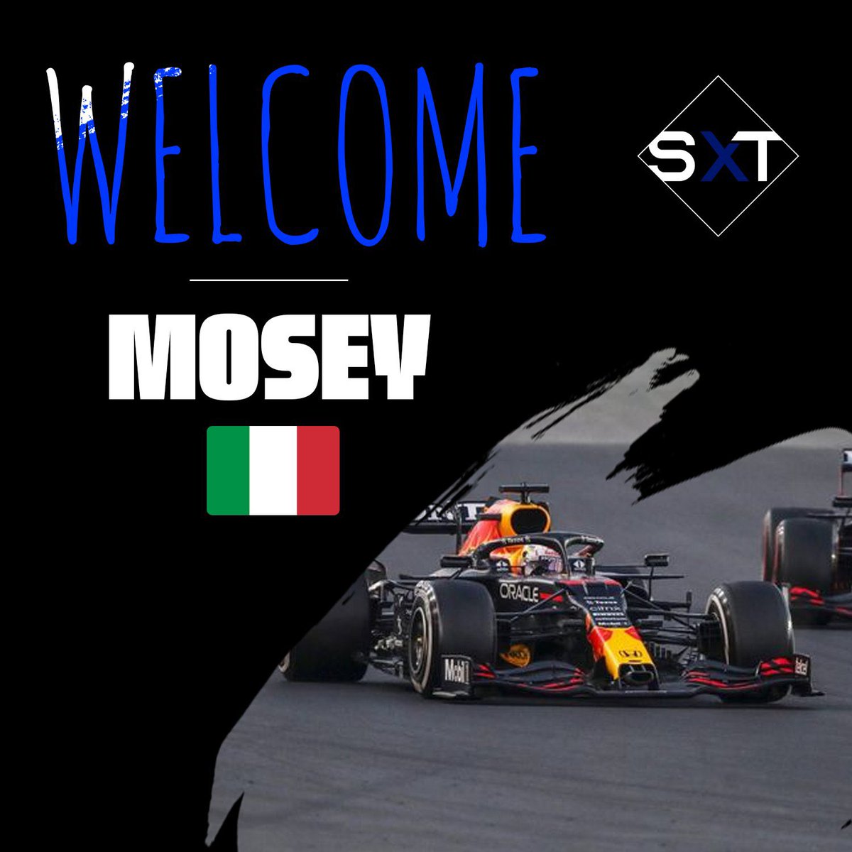 ANNOUNCEMENT 📣 

We are very happy to announce that @SXT_Mosey has joined our Roster!

The Italian driver who recently went no assist, has shown great pace in PSGL and we are sure we will only improve!

Welcome to the team, Andrea🖤🤍

#WeWontStop🖤🤍
