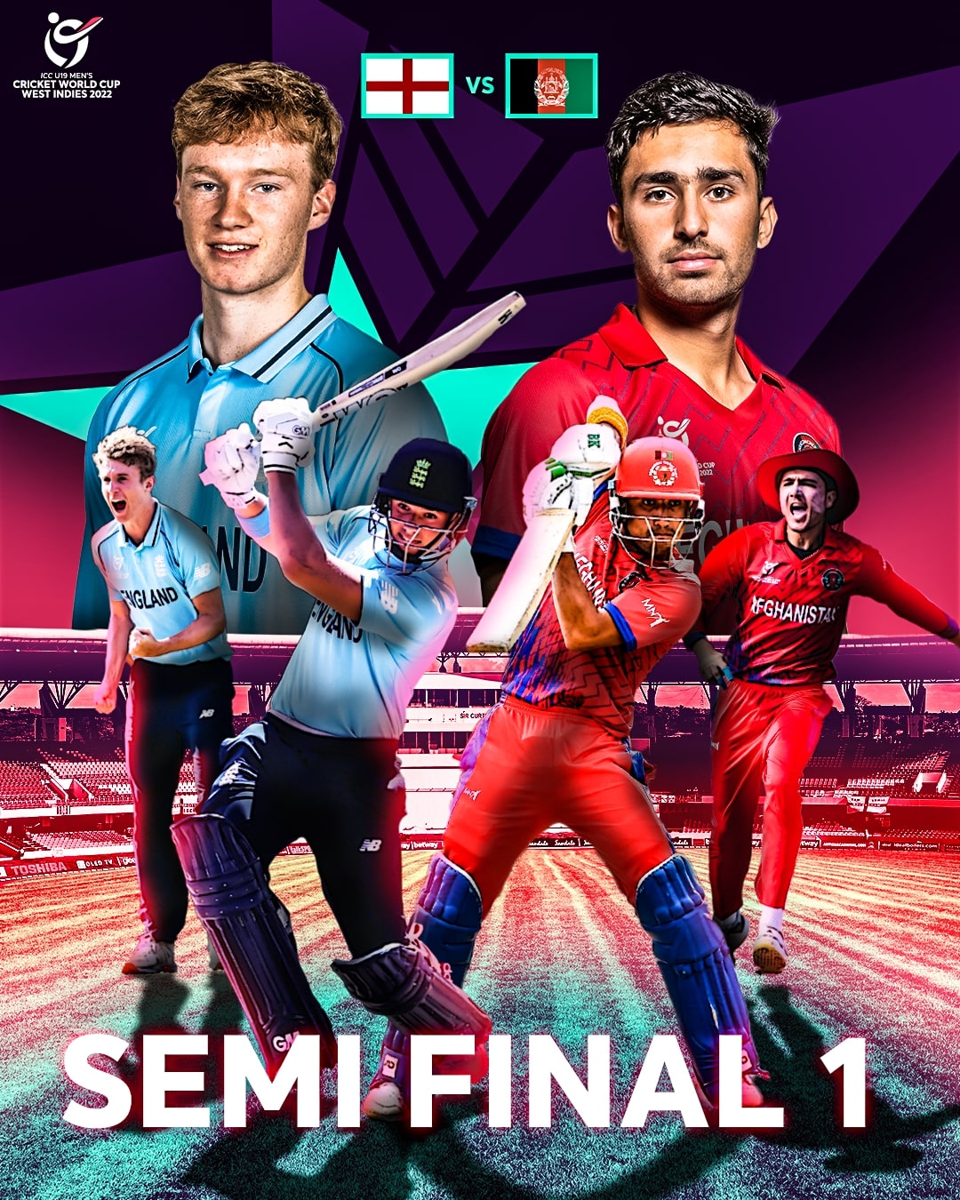 Icc England Afghanistan The First Semi Final Of The 22 U19cwc Is Here Who Are You Backing T Co Wq4lnwllbo Twitter