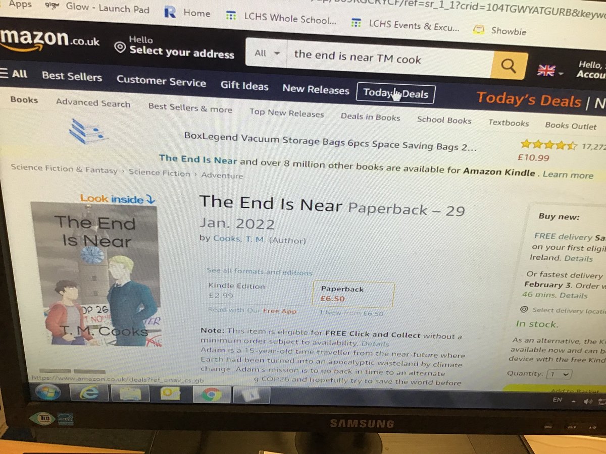 Our S3 novel is available to buy on Amazon! Please follow the link below.

amazon.co.uk/End-Near-T-M-C…