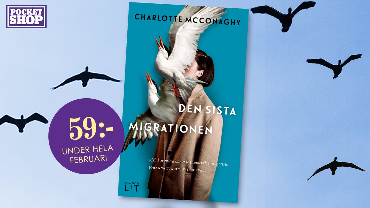 Till specialpriset 59 kr under hela februari - den hyllade internationella bästsäljaren ”Den sista migrationen” av Charlotte McConaghy. Har du inte vägarna förbi en Pocket Shop, klickar du enkelt hem boken via mymall.se/butiker/pocket…