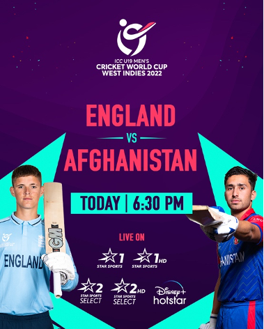 How To Watch England U19 Vs Afghanistan U19 Super League Semi Final 1 Icc Under 19 World Cup 22 Match Live Streaming Online Get Free Live Telecast Of Eng Vs Afg Match Cricket