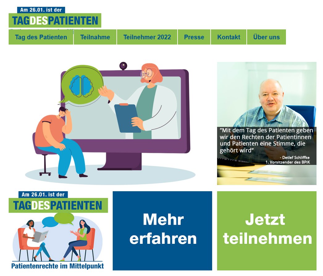 Was für eine tolle Resonanz zum Tag des Patienten und dem wichtigen Thema Patientenrechte: mehr als 100 Krankenhäuser beteiligten sich, vielen Dank! #tagdespatienten #krankenhaus #patientenrechte