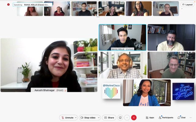 VarshaKanwar's tweet image. High energy kickoff to #Cisco APJC HIPO New Manager Exec. Shadow Program with the dynamic @rahulkolle moderating the panel discussion. Thank you @shajithmoosa, Roy Skillicorn, Kas Venkatesh &amp;amp; @alesiah for the inspiring insights. #WeAreCisco #ExampleIsLeadership #MultiplierEffect