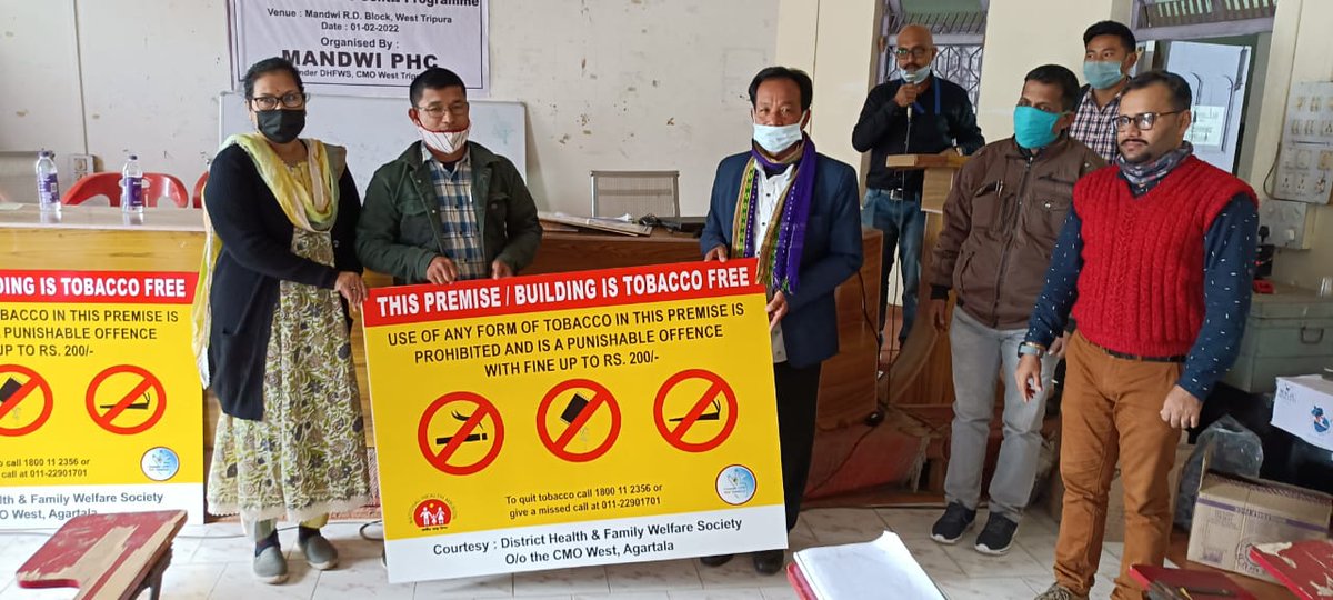 meamlan's tweet photo. Mandai block , West Tripura meeting on  Tobacco Awarness in presence of MLA Sri Dhirendra Debbarma,BDO Smt Rimi Debbarma and others held on 1st Feb 2022 along with anti Tobacco Oath.@IshitaGuha4 @DrSupriyaMallik @DrDebashishDas4 @nhm_tripura @DMWest_Tripura  @SiddharthShiv https://t.co/TiUq8NytHq