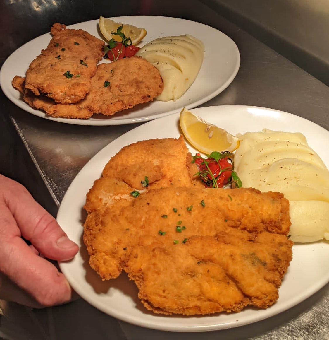 You couldn't get more typically Buenos Aires than eating Chicken Milanesa and Mash for your lunch - come by and try it on our special set menu in #Greenwich this week: we're open for lunch from Thursday! buenosairescafe.co.uk/reservation