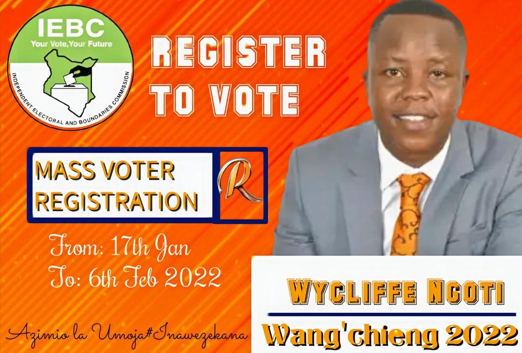 Get out and be enlisted as a voter...
Kura yako, silaha yako.
Hu Ndio wimbo

#Wang'chieng2022
#AzimioLaUmoja
#ngoti_fayaaaaaaaaaah
