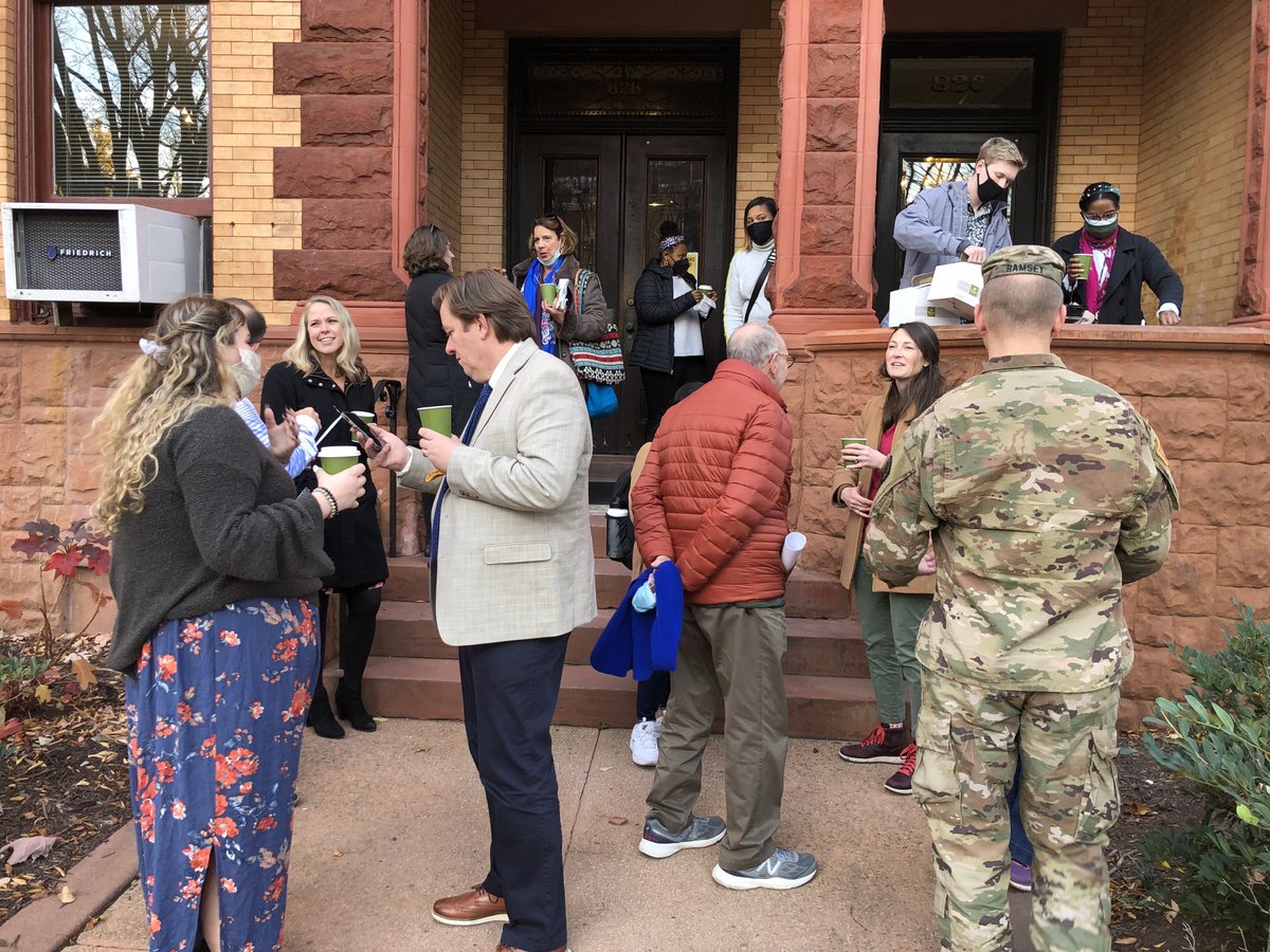 This month's porch chat is today! Take a break and join us for coffee, hot chocolate, treats and conversation on the porch at 3pm at Blanton House.