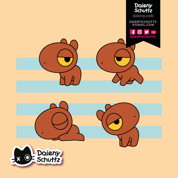 Daieny Schuttz - daieny.com Capivaras, nunca demais #daieny #daienyschuttz  #cute #kawaii #chibi #fofo #vector #vetor #animal #furry #design #character  #personagem #mascote #mascot #capivara #capybara #brown #marrom #rodent  #roedor Entre em contato com