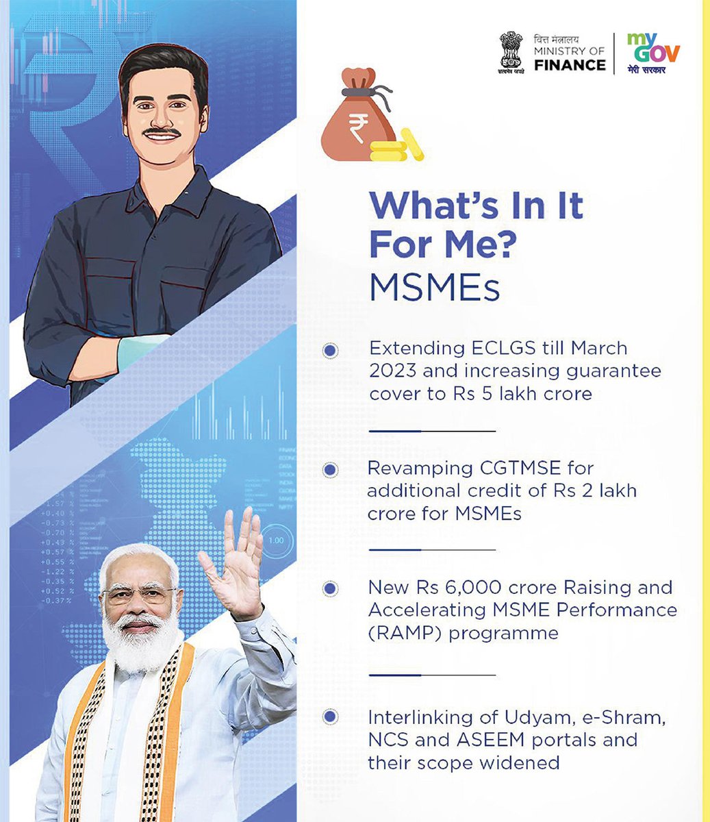 mygovindia's tweet photo. #AatmanirbharBharatKaBudget https://t.co/sySkautk5g