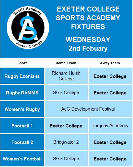 execollsport's tweet photo. 1โฃ1โฃ @execollsport academy teams in action tomorrow afternoon๐. Wishing them all the very best of luck๐๐โฝ๏ธ๐๐๐๐ #exefam #UpTheExe #ExeCollProud #GettingTheMilesIn https://t.co/cXNTxmca8N