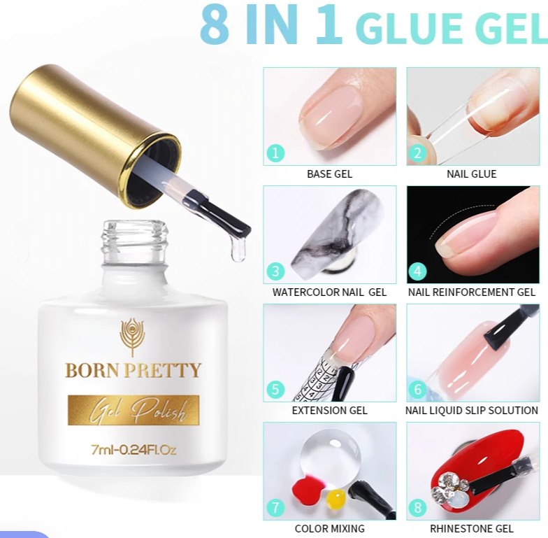 NoxeliaNB's tweet photo. Hola! Nuevo post hablando de un producto de bornpretty el Glue 8 en 1, con diferentes utilidades, en el blog explico que usos darle. https://t.co/KEekLF2R98 https://t.co/PHQ9z9Xwz5