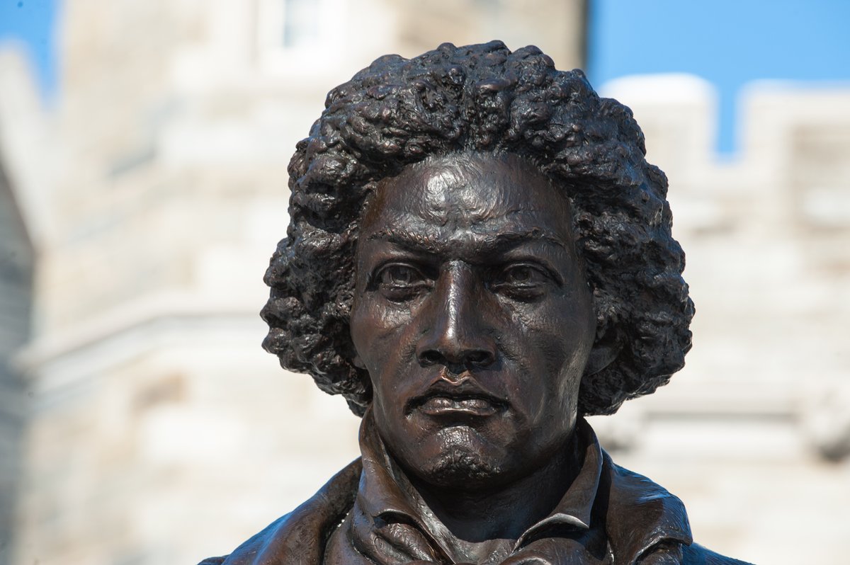 On this day in 1895, Frederick Douglass gave his last public lecture on our campus. He died 19 days later. Rising from the bonds of slavery, #FrederickDouglass became an abolitionist, social justice educator and civil rights leader. #BlackHistoryMonth  #WCUCelebratesBlackHistory