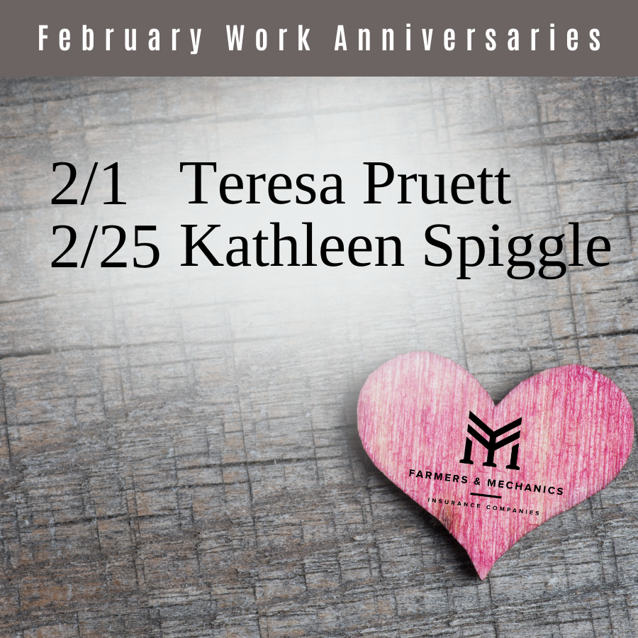 We have some great employees celebrating work anniversaries this month! Thank  you!