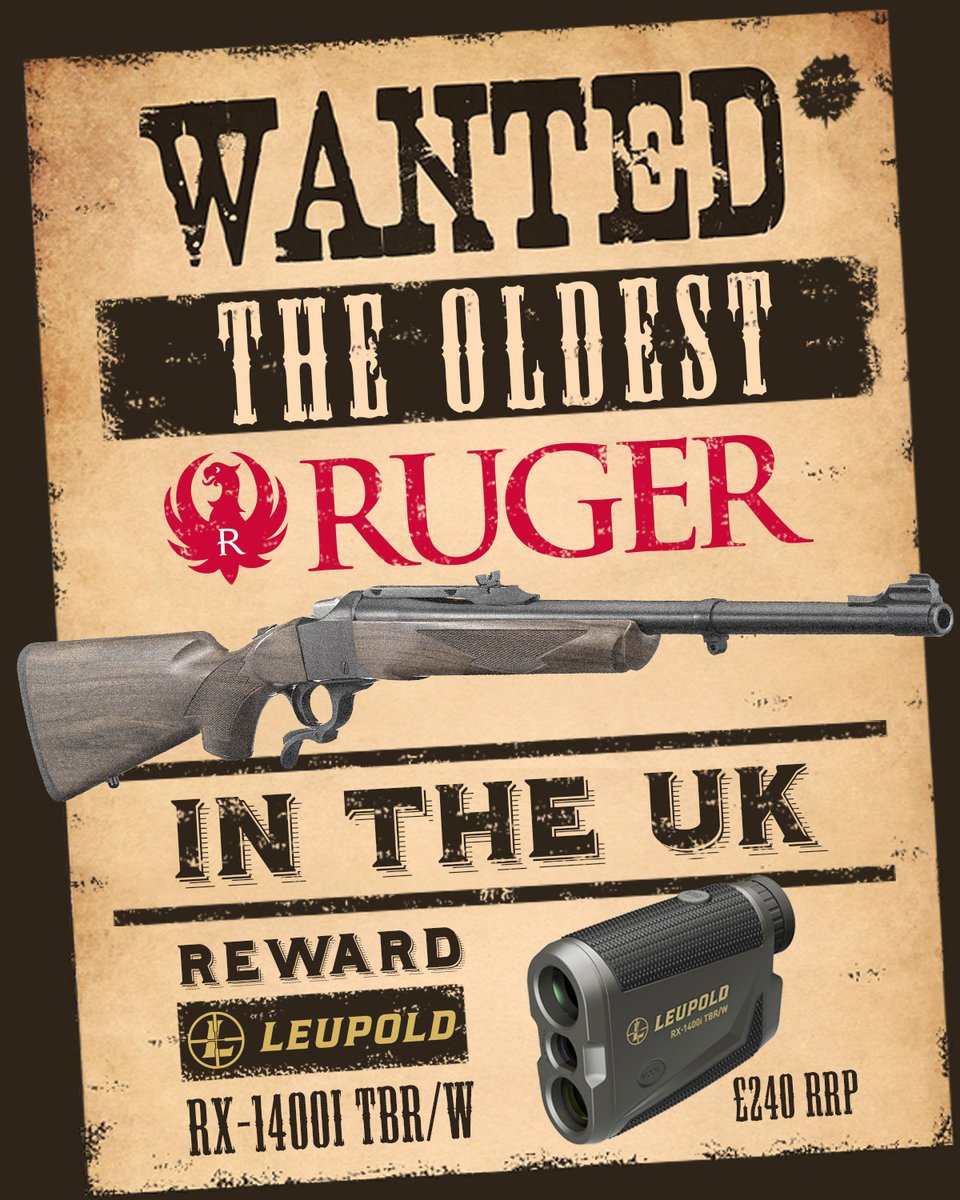 VikingArmsLtd's tweet image. Ok so this is the final call if you have an old Ruger rifle or know someone that dose in the UK comment below and send us your pics via messenger to be in with a chance of getting your hands on the Leupold Optics RX-1400i rangefinder prize.🇺🇸

#RUGER #VIKING