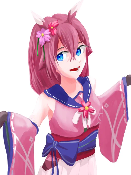 #ウマ娘 #ウマ娘プリティーダービー初ツイートですサクラチヨノオー描いてみました 