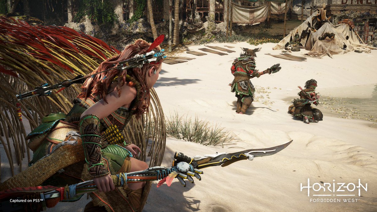 PlayStationEU's tweet photo. Yep, it's time to say it. Horizon Forbidden West launches 𝙩𝙝𝙞𝙨 𝙢𝙤𝙣𝙩𝙝! 🏹 https://t.co/uTLbVpwFM6
